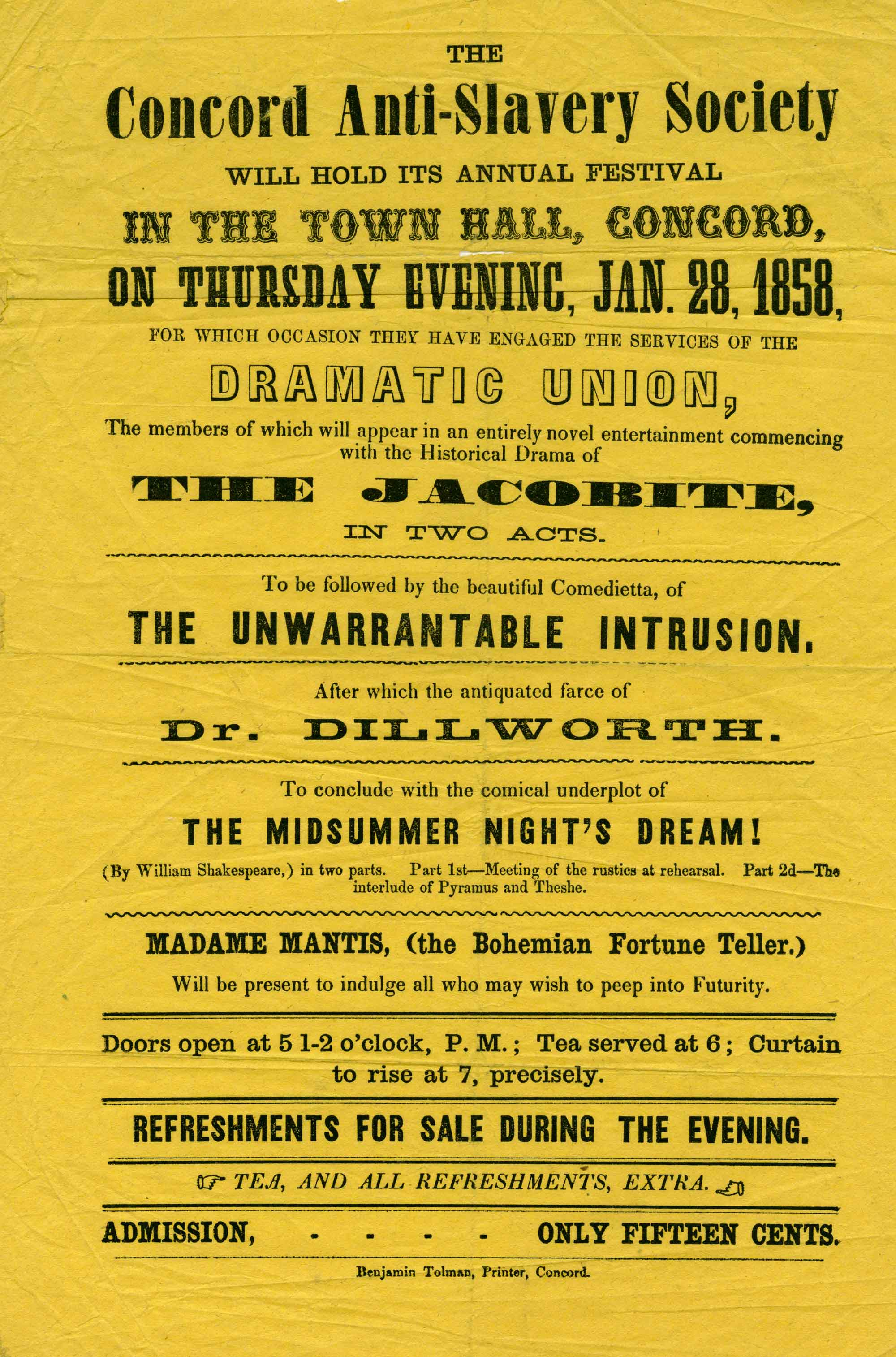Concord Female Anti-Slavery Society, 1858